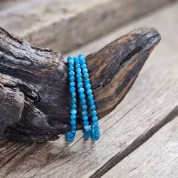 Apatit, armband 4mm runda pärlor