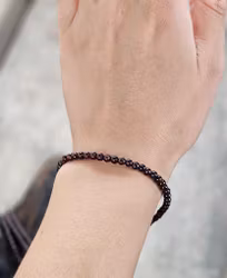 Granat, armband 4mm runda pärlor