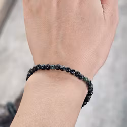 Kambabajaspis, armband 4mm runda pärlor