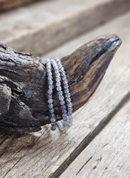 Labradorit, armband 4mm runda pärlor