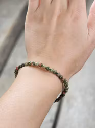 Unakit, armband 4mm runda pärlor