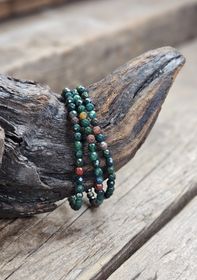 Heliotrop, armband 4mm facetterade pärlor