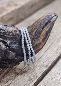 Labradorit, armband 4mm facetterade pärlor