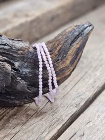 Kunzit, armband 4mm facetterade pärlor