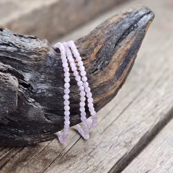 Kunzit, armband 4mm facetterade pärlor