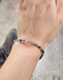 Rutilkvarts, armband 4mm facetterade pärlor