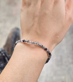 Rutilkvarts, armband 4mm facetterade pärlor