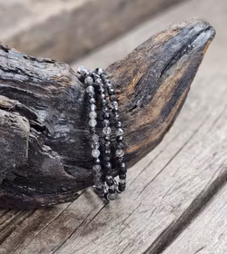 Rutilkvarts, armband 4mm facetterade pärlor