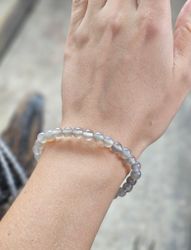 Agat, armband 6mm runda pärlor