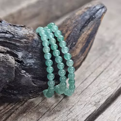 Grön Aventurin, armband 6mm runda pärlor