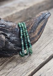 Mossagat, armband 4mm runda pärlor