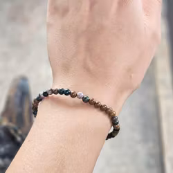 Oceanjaspis, armband 4mm runda pärlor