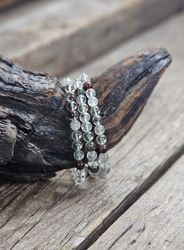 Lodolit, armband 6mm runda pärlor