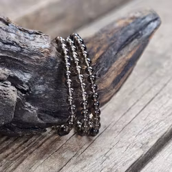 Rökkvarts, armband 6mm runda pärlor