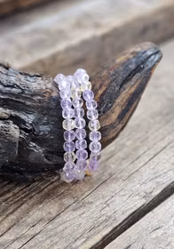 Ametrin, armband 8mm facetterade pärlor