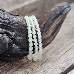 New Jade, armband 6mm runda pärlor
