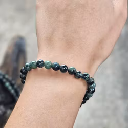 Kambabajaspis, armband 6mm runda pärlor