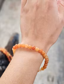 Orange Aventurin Armband 6 mm – Runda Pärlor
