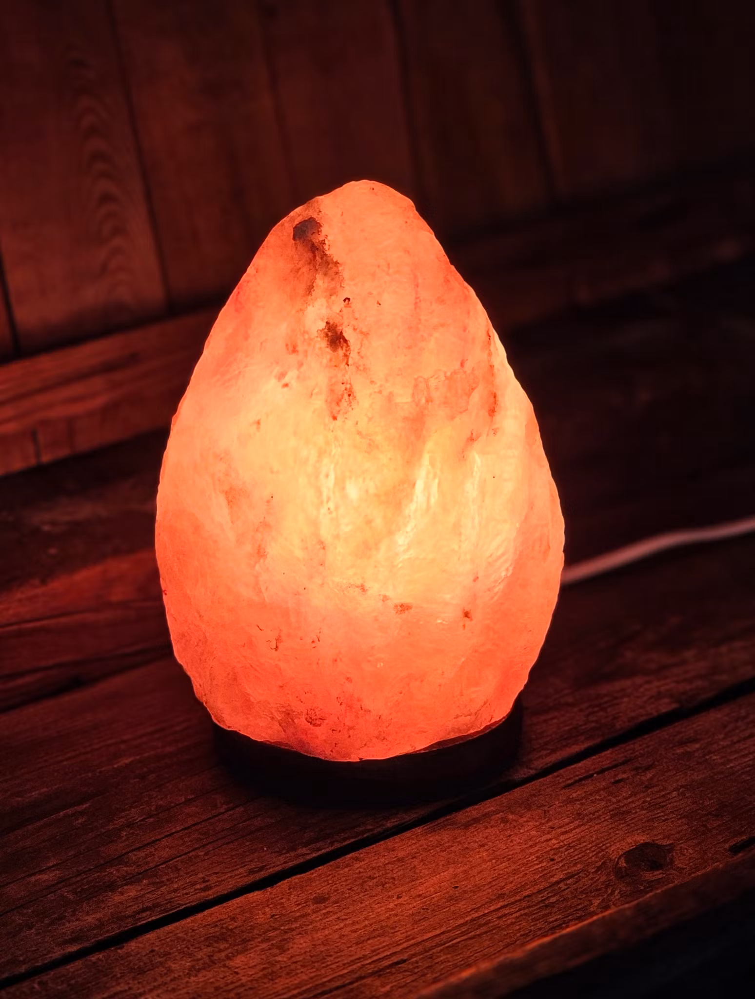 Himalaya Saltkristall, lampa orange