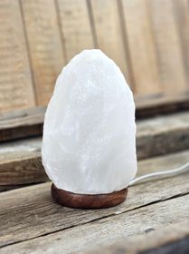 Himalaya Saltkristall, lampa vit