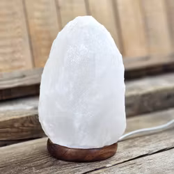 Himalaya Saltkristall, lampa vit