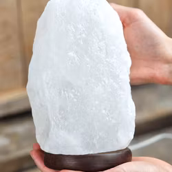 Himalaya Saltkristall, lampa vit