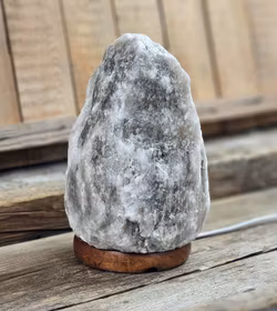 Himalaya Saltkristall, lampa svart