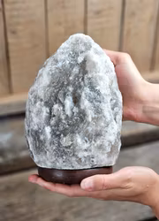 Himalaya Saltkristall, lampa svart