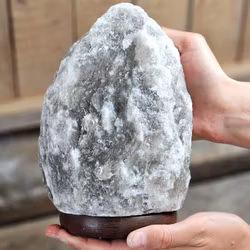 Himalaya Saltkristall, lampa svart