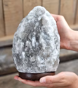 Himalaya Saltkristall, lampa svart