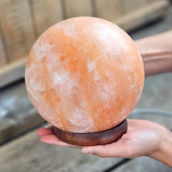 Himalaya Saltkristall, lampa orange klot
