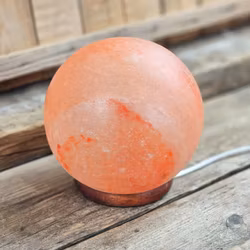 Himalaya Saltkristall, lampa orange klot