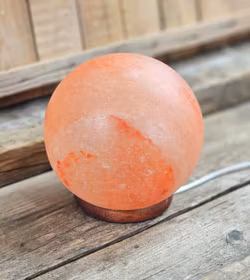 Himalaya Saltkristall, lampa orange klot