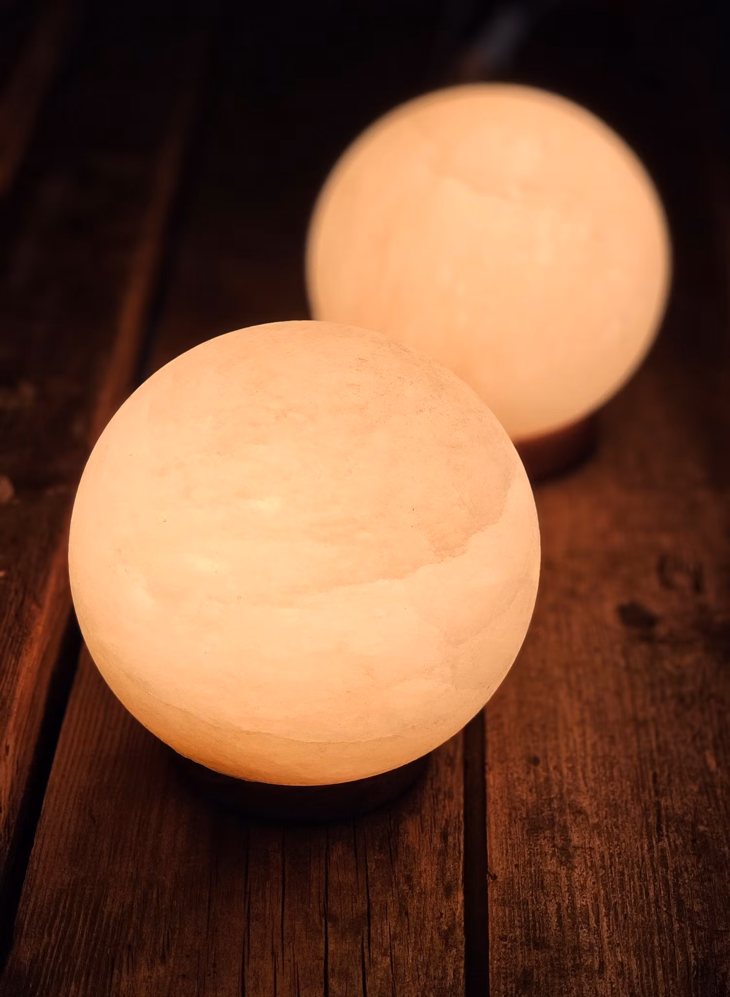 Himalaya Saltkristall, lampa vit klot