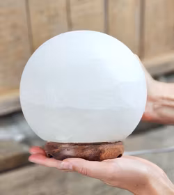 Himalaya Saltkristall, lampa vit klot