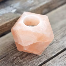 Himalaya Saltkristall, ljuslykta orange diamant