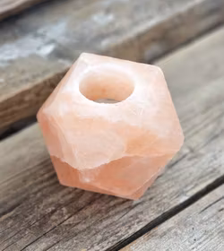 Himalaya Saltkristall, ljuslykta orange diamant