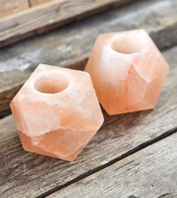 Himalaya Saltkristall, ljuslykta orange diamant