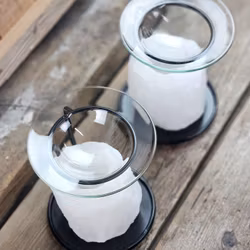 Himalaya Saltkristall, ljuslykta vit diffuser