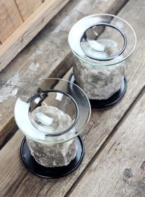 Himalaya Saltkristall, ljuslykta svart diffuser