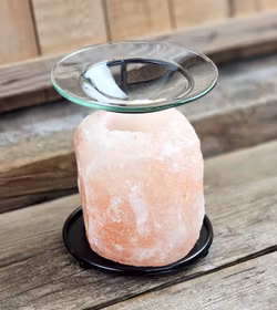 Himalaya Saltkristall, ljuslykta orange diffuser