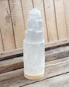 Selenittorn, lampa med ljusplatta 30 cm