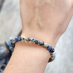 Oceanjaspis extra #2, armband 6mm runda pärlor