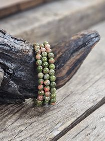 Unakit, armband 6mm runda pärlor