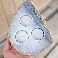 Agat, trippel ljuslykta #3