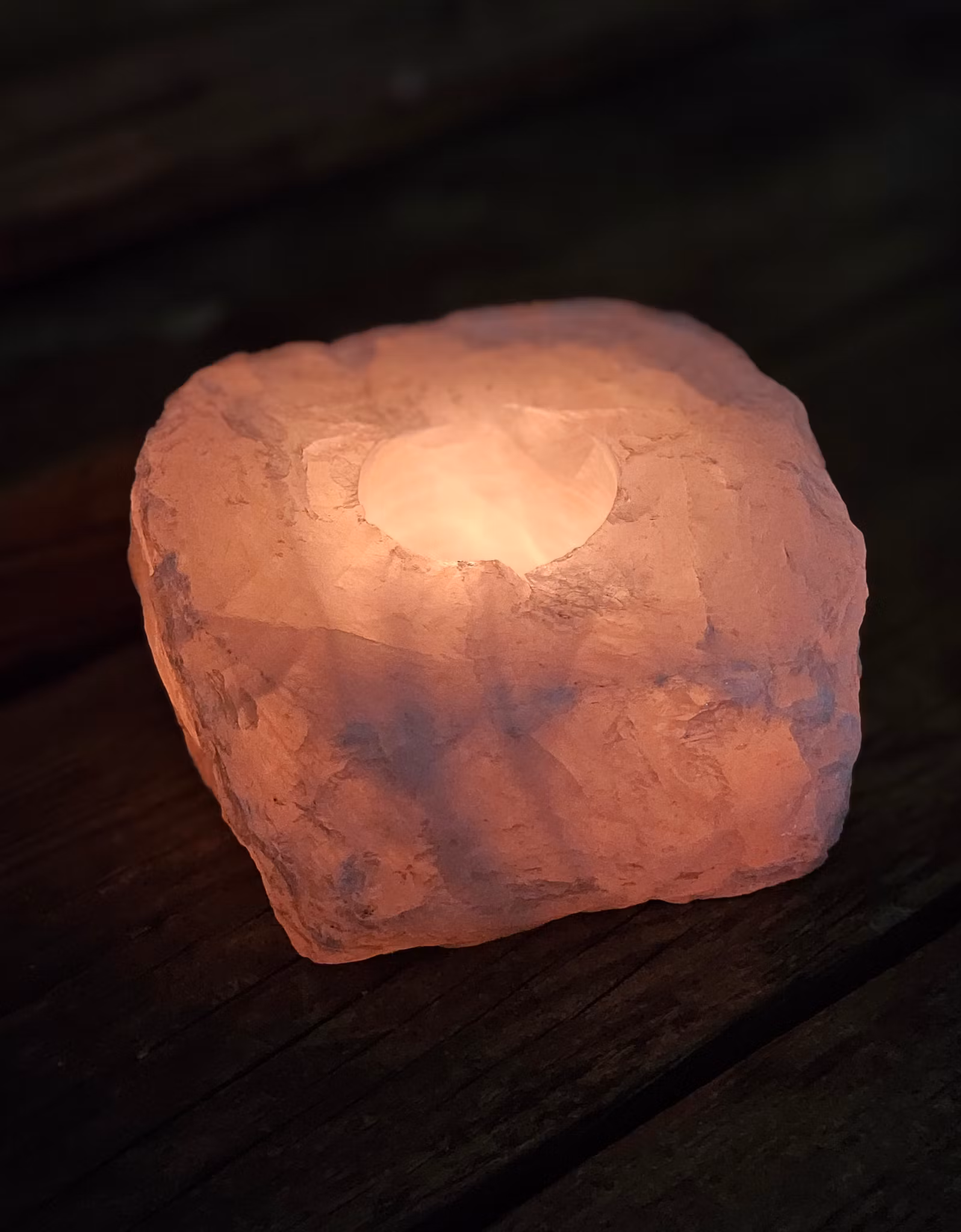 Rosenkvarts, ljuslykta