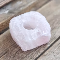 Rosenkvarts, ljuslykta #4