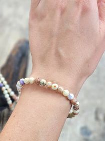 Tiffany Stone, armband 6mm runda pärlor