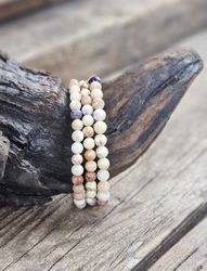 Tiffany Stone, armband 6mm runda pärlor