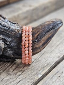 Solsten, armband 6mm runda pärlor